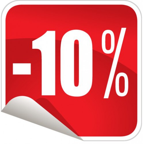 Окончание акции - 10%