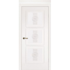 Дверь Мадрид 3 Г Белая эмаль